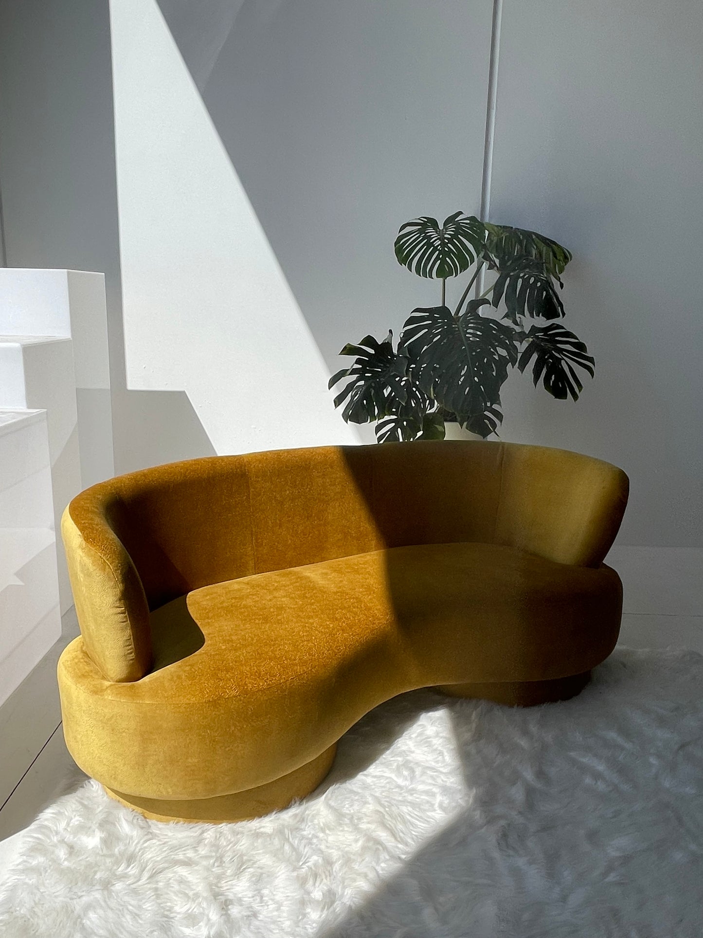 Three Seater Curved Sofa