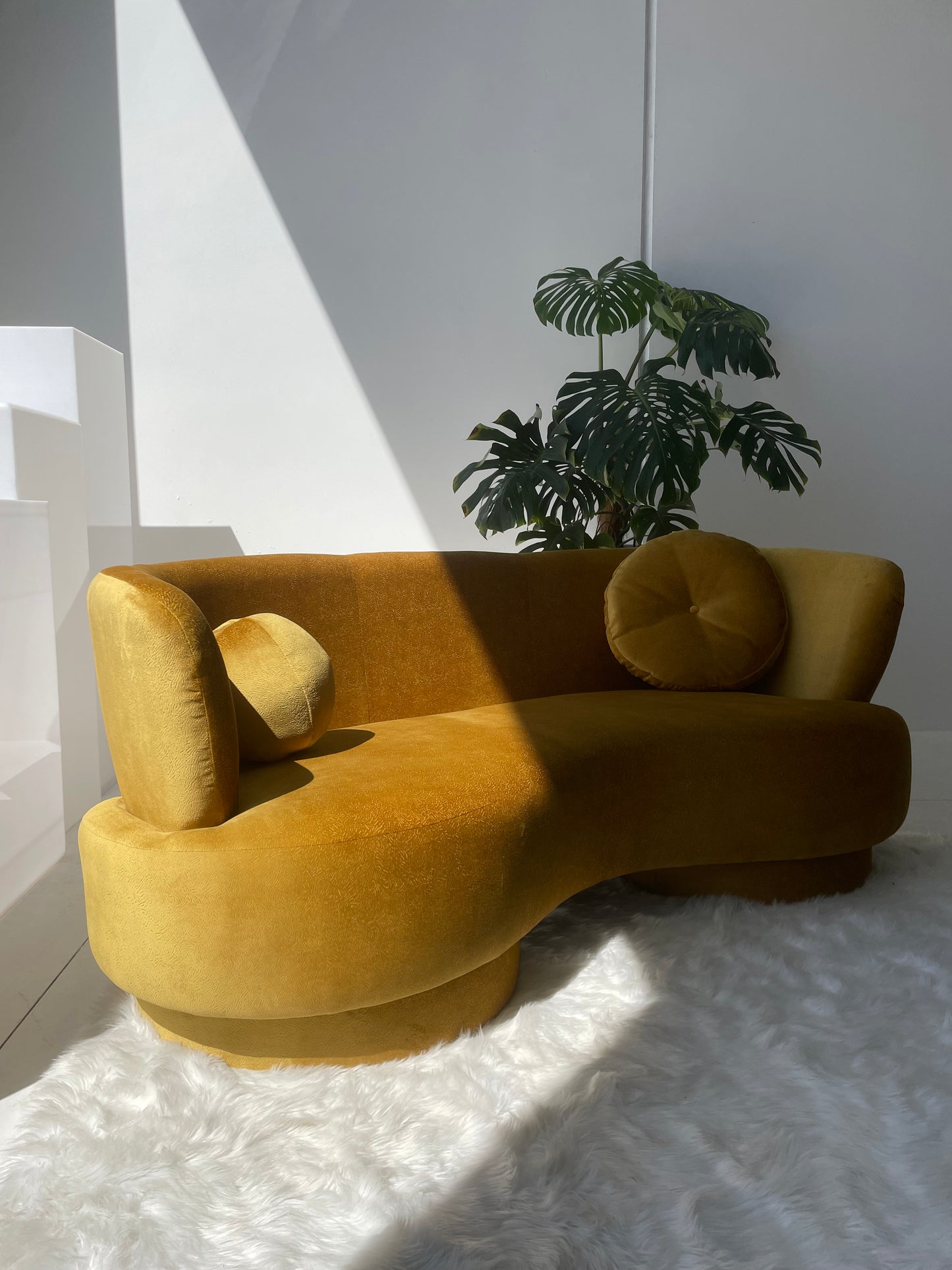 Three Seater Curved Sofa