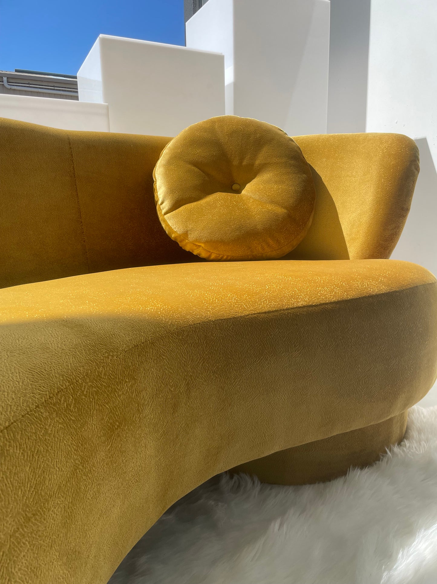 Three Seater Curved Sofa