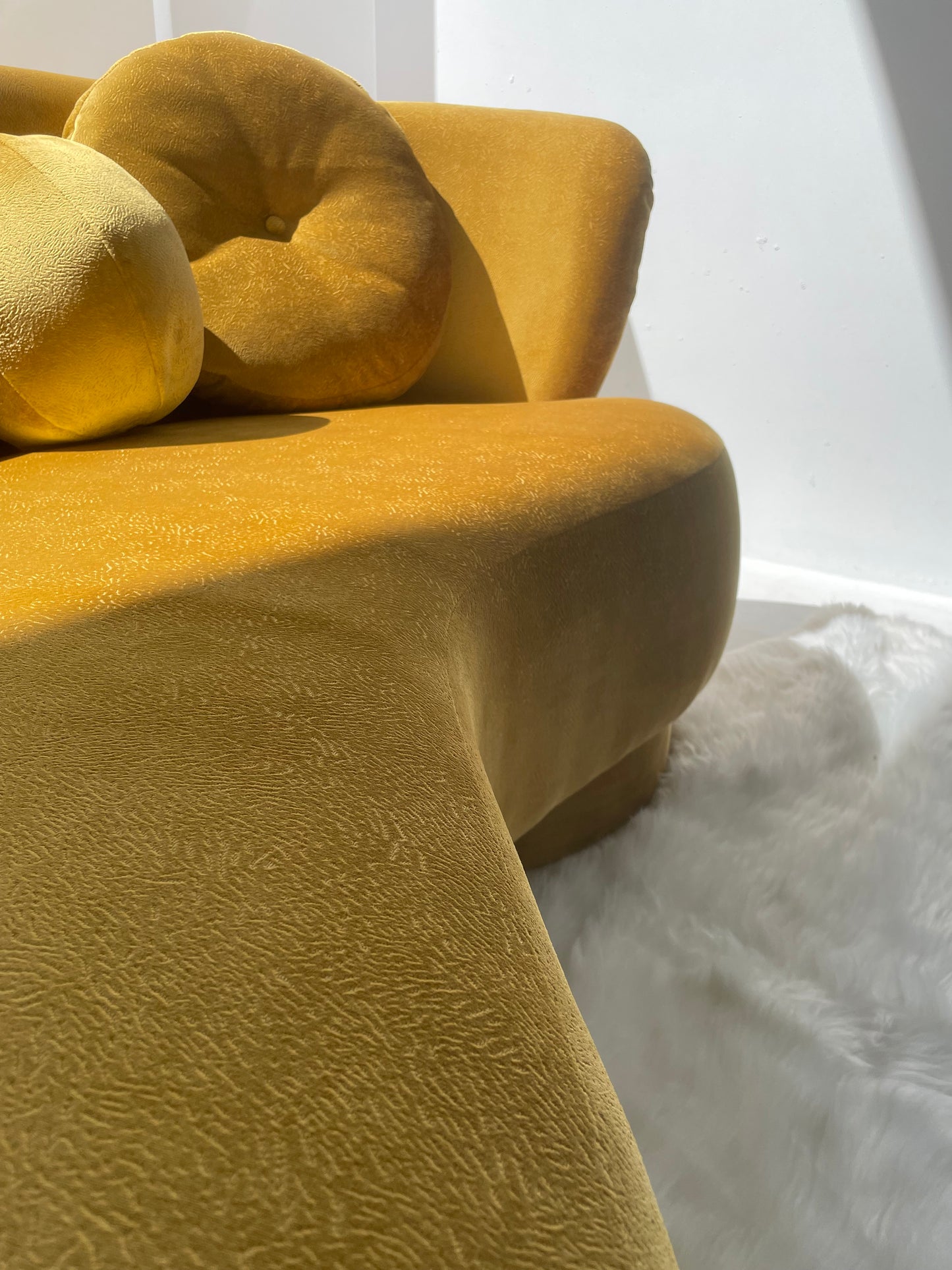 Three Seater Curved Sofa