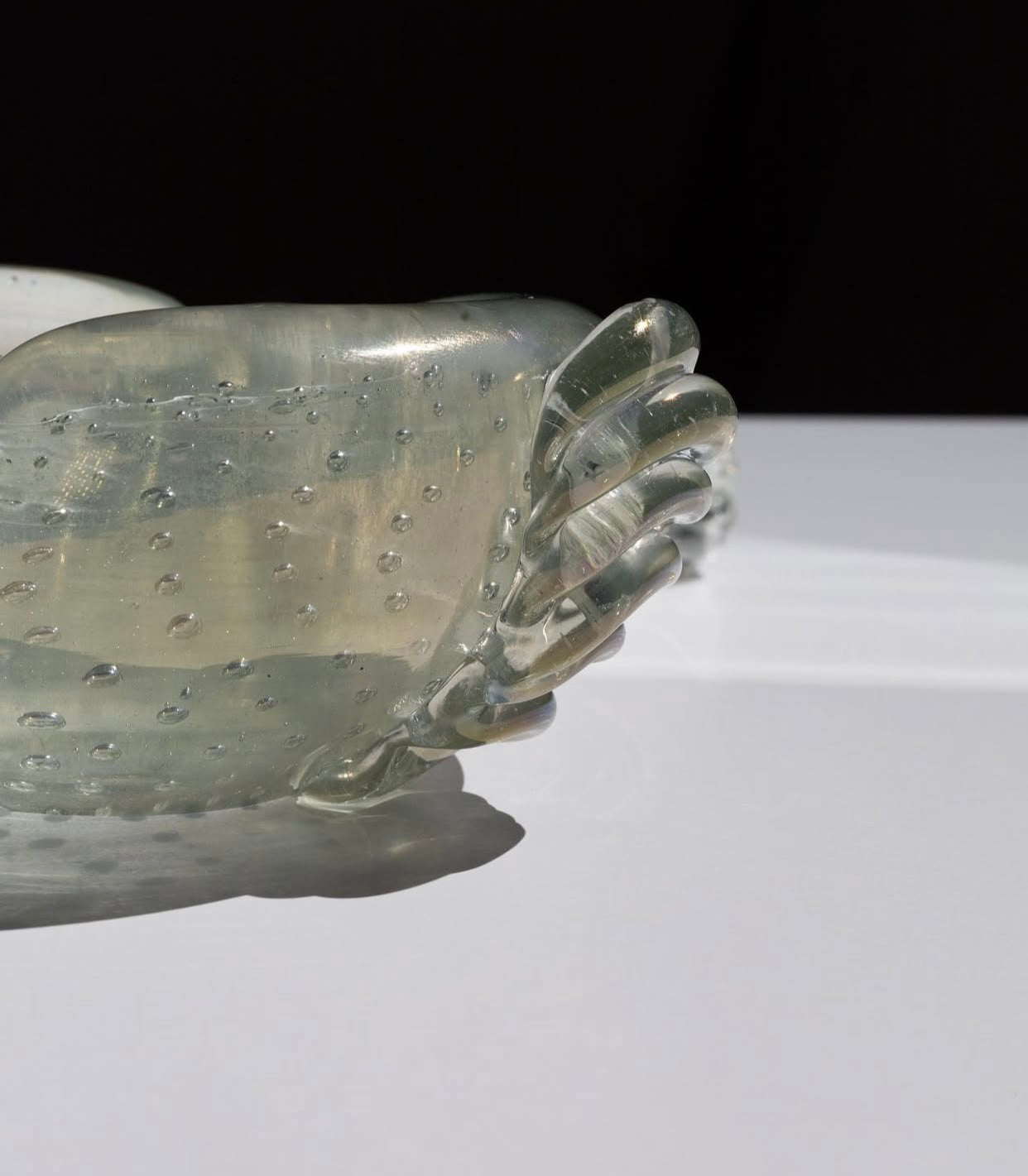 Murano Glass Sculptural Bowl with Pestle