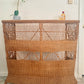 1960s Bamboo & Wicker Dry Bar – In the Style of Tito Agnoli