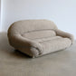 Italian Design Two Seater Chrome Frame and Bouclè Sofa