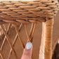 1960s Bamboo & Wicker Dry Bar – In the Style of Tito Agnoli