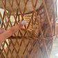 1960s Bamboo & Wicker Dry Bar – In the Style of Tito Agnoli
