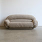 Italian Design Two Seater Chrome Frame and Bouclè Sofa