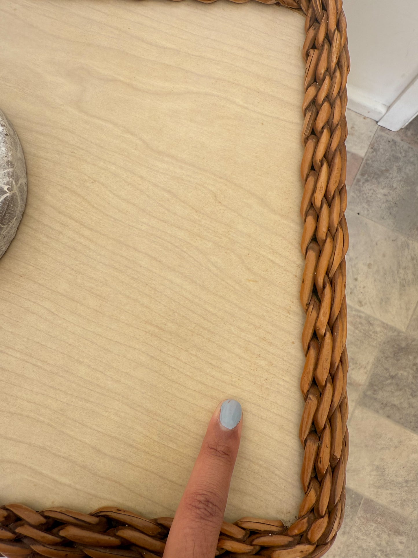 1960s Bamboo & Wicker Dry Bar – In the Style of Tito Agnoli