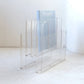 Vintage Giotto Stoppino for Kartell Transparent Magazine Rack