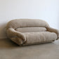 Italian Design Two Seater Chrome Frame and Bouclè Sofa
