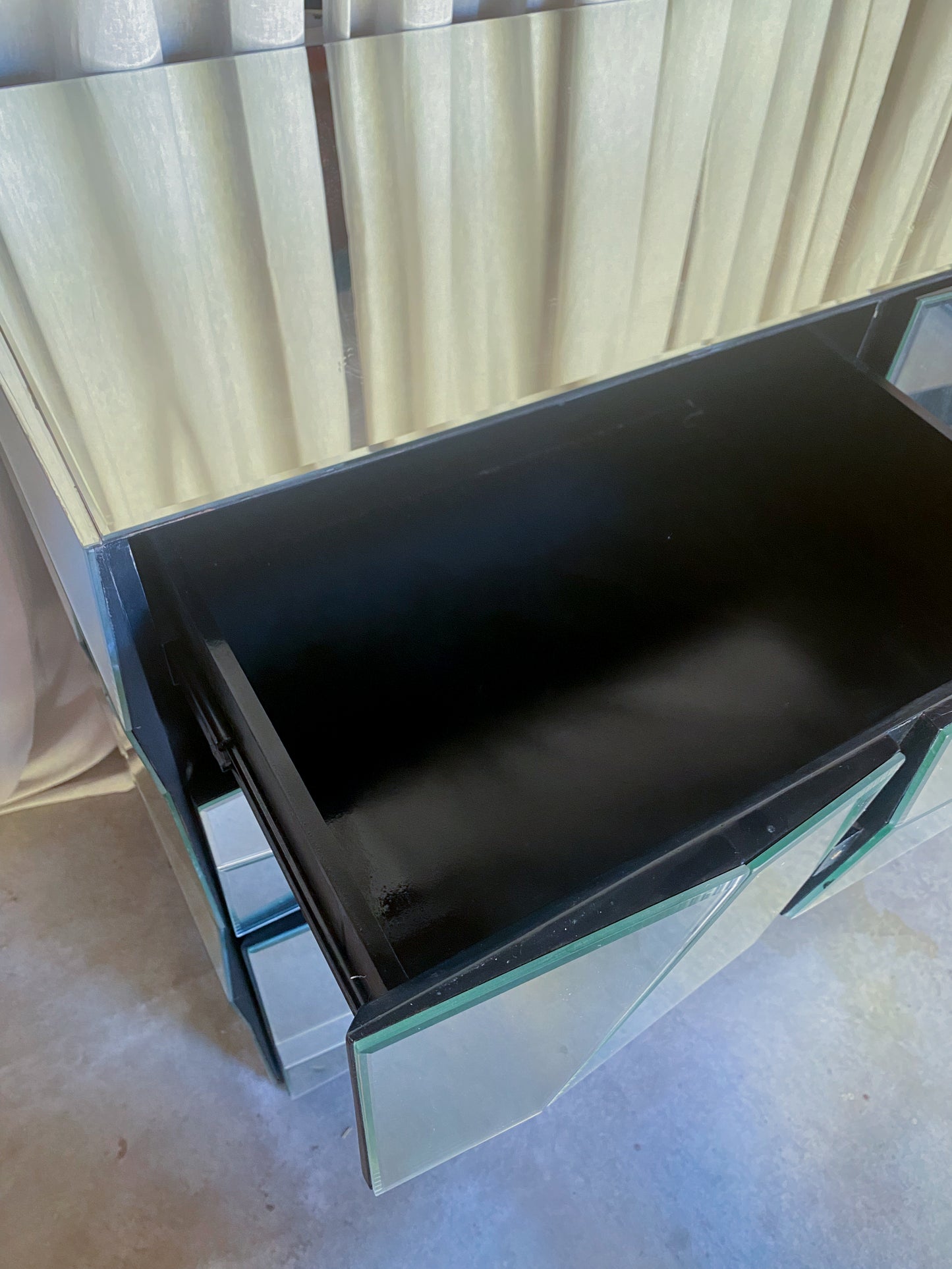 Facet Mirrored Drawers