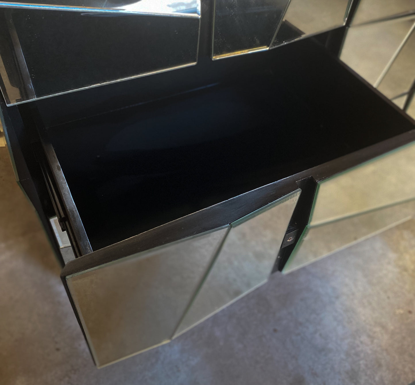 Facet Mirrored Drawers