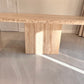 Solid Natural Stone Travertine Dining Table