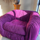 Purple Velvet  Flerbelle Armchairs and Ottomans