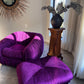 Purple Velvet  Flerbelle Armchairs and Ottomans
