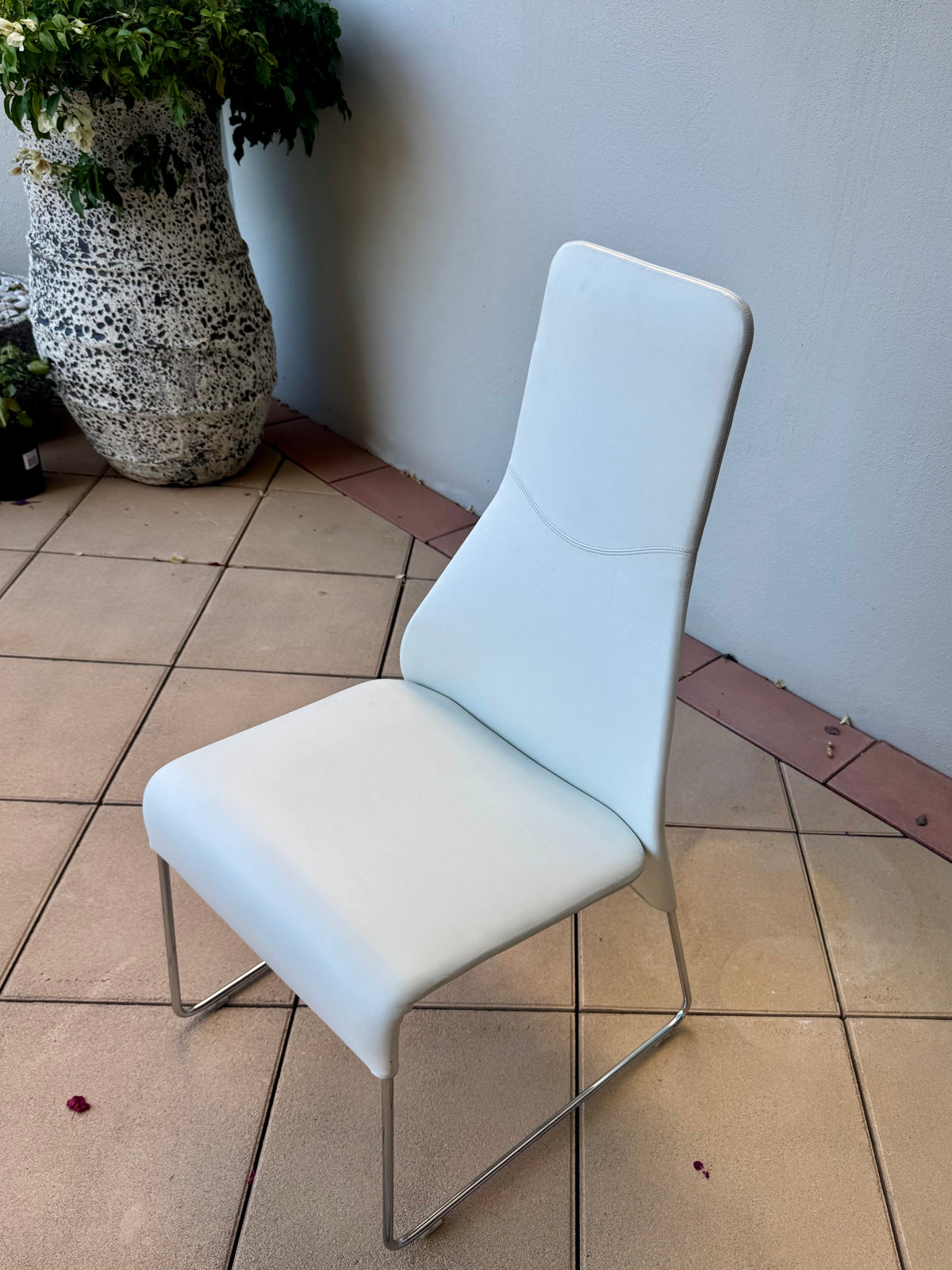 B & B Italia Patricia Urquiola High Back Lazy '05 Dining Chairs x 10 in White
