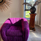 Purple Velvet  Flerbelle Armchairs and Ottomans