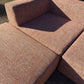 Large Terracotta Modular Sofa