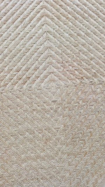 Mid Century French Bleached Rattan Table