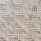 Mid Century French Bleached Rattan Table