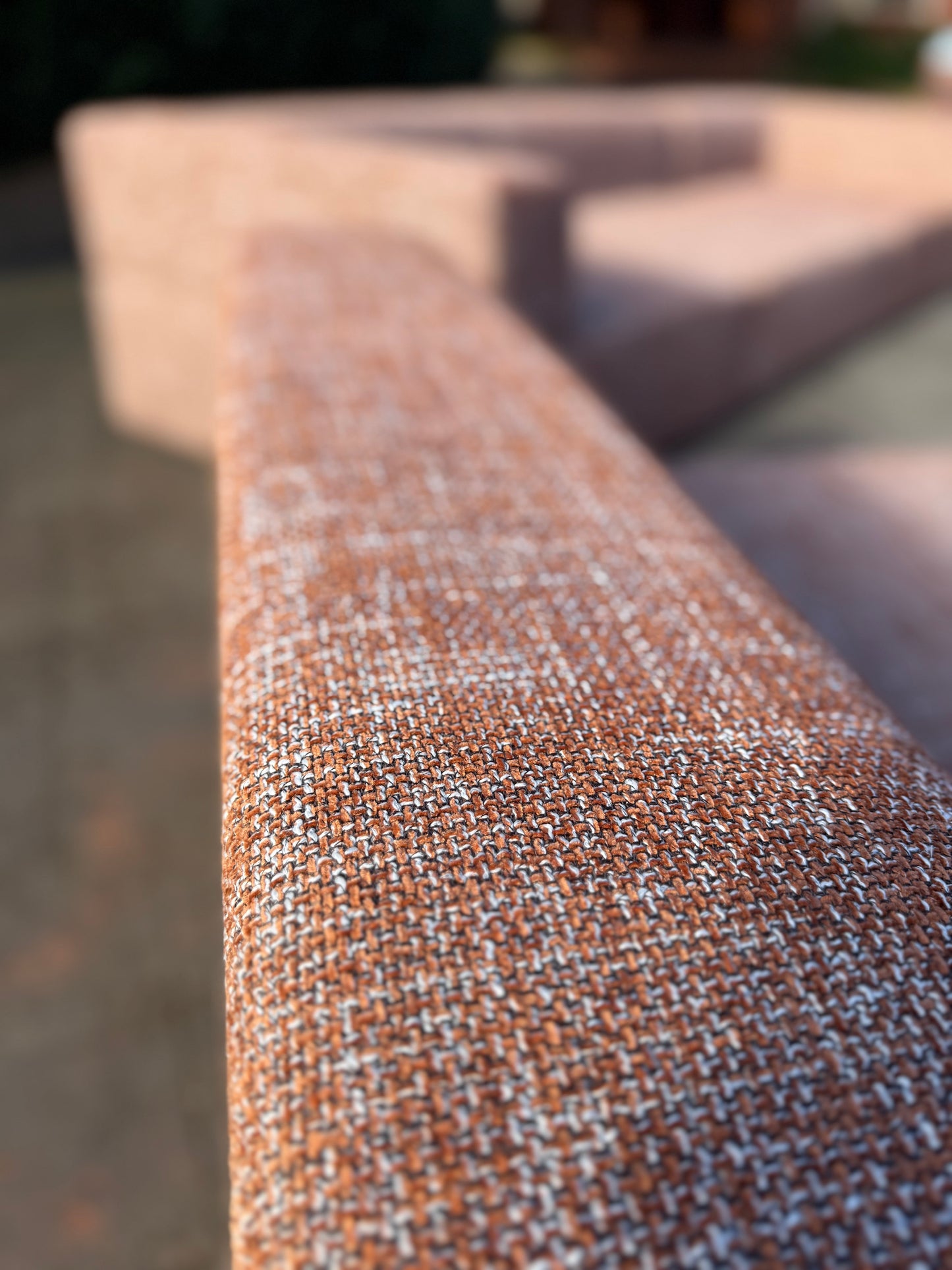 Large Terracotta Modular Sofa