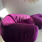 Purple Velvet  Flerbelle Armchairs and Ottomans