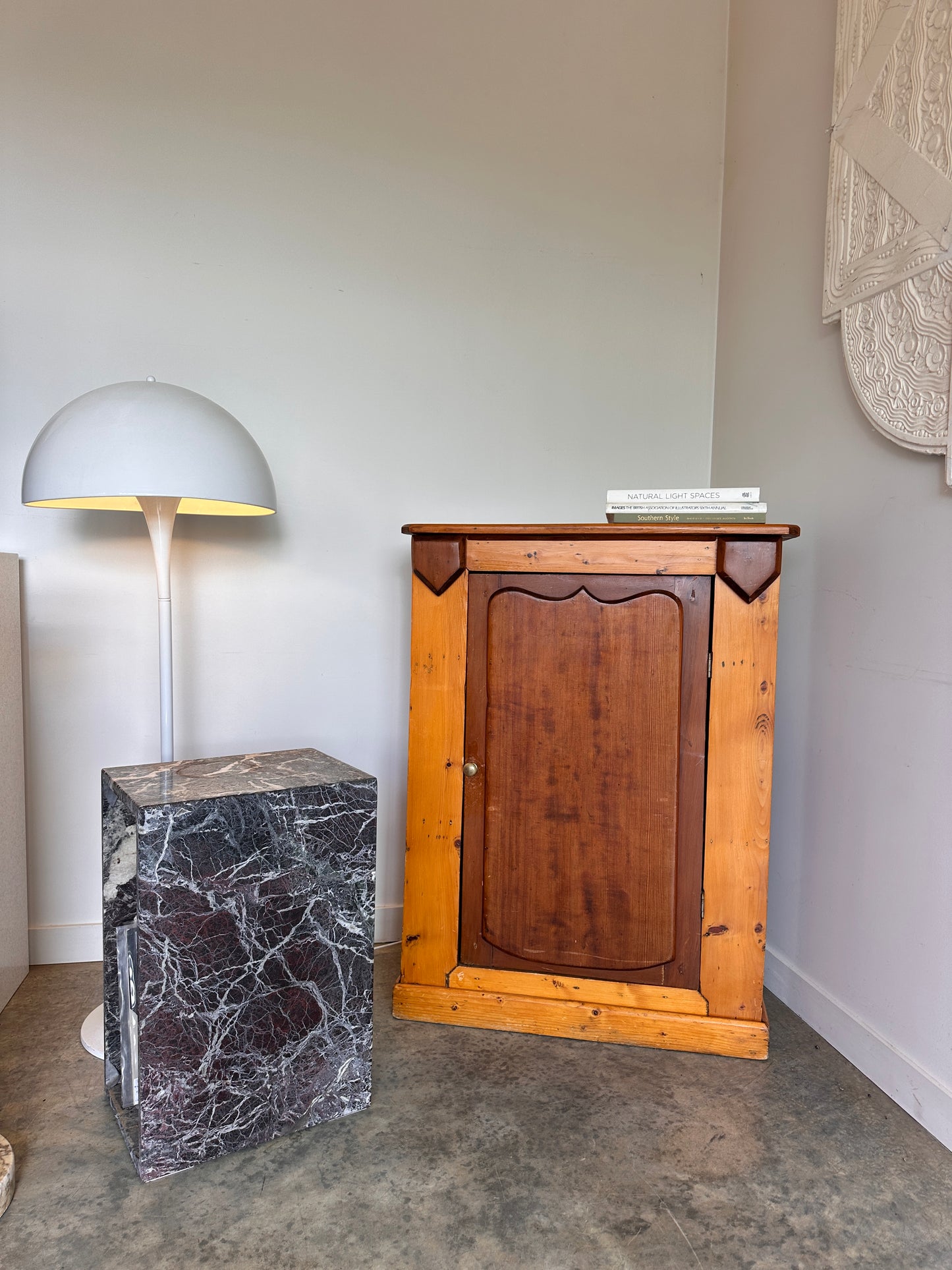 Vintage Kauri Pine Hall Cabinet