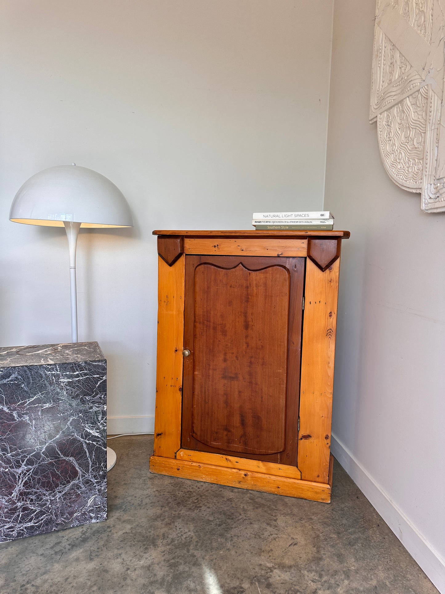 Vintage Kauri Pine Hall Cabinet