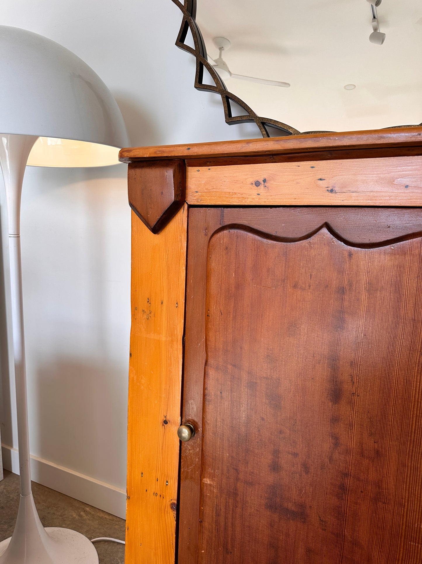 Vintage Kauri Pine Hall Cabinet