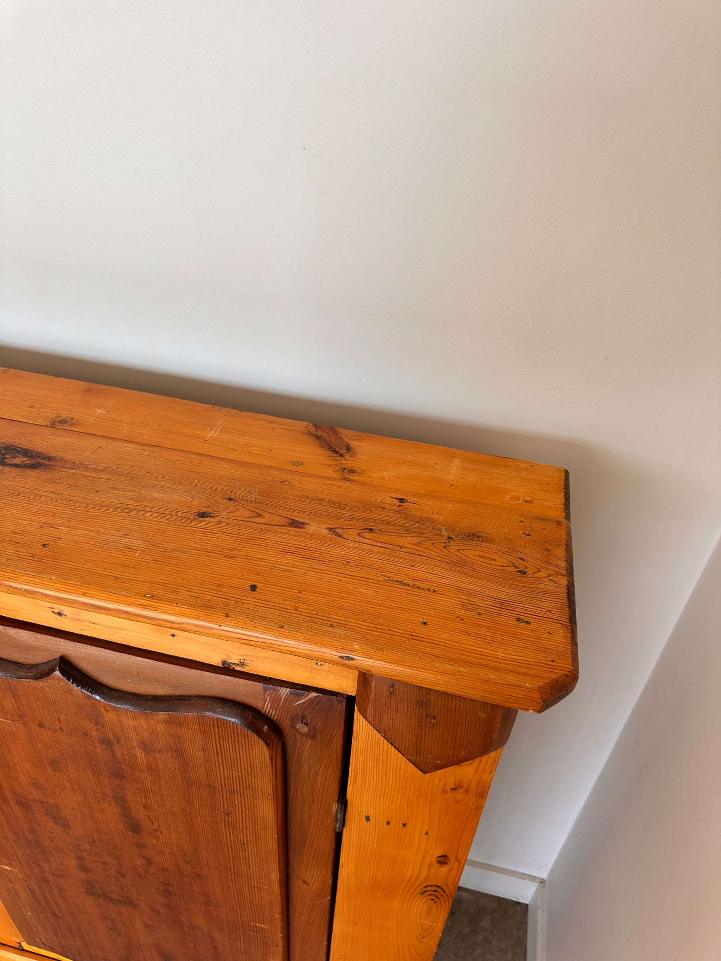 Vintage Kauri Pine Hall Cabinet