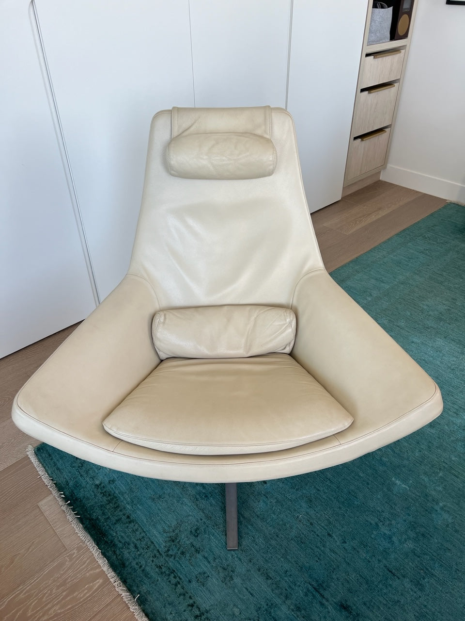 Pair of B&B Italia Metropolitan Swivel Armchairs