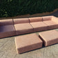 Large Terracotta Modular Sofa