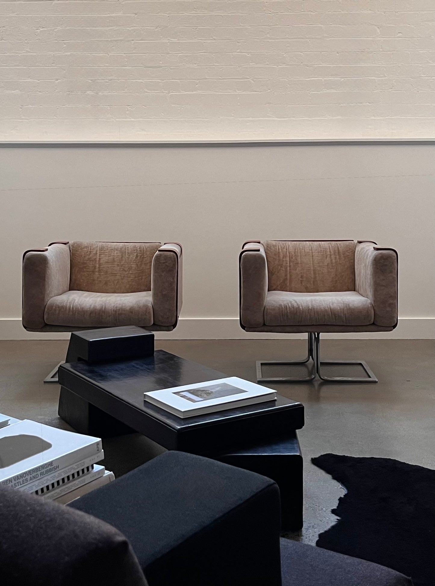 Rare Pair of JN-113 Cube Chair by Johan Naess