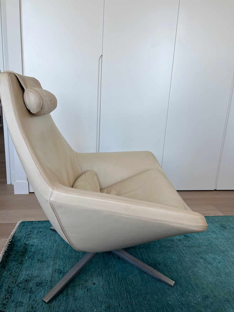 Pair of B&B Italia Metropolitan Swivel Armchairs