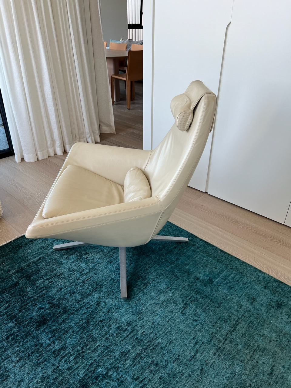 Pair of B&B Italia Metropolitan Swivel Armchairs