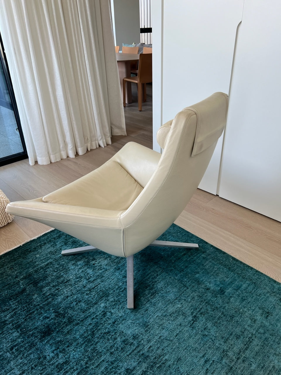 Pair of B&B Italia Metropolitan Swivel Armchairs