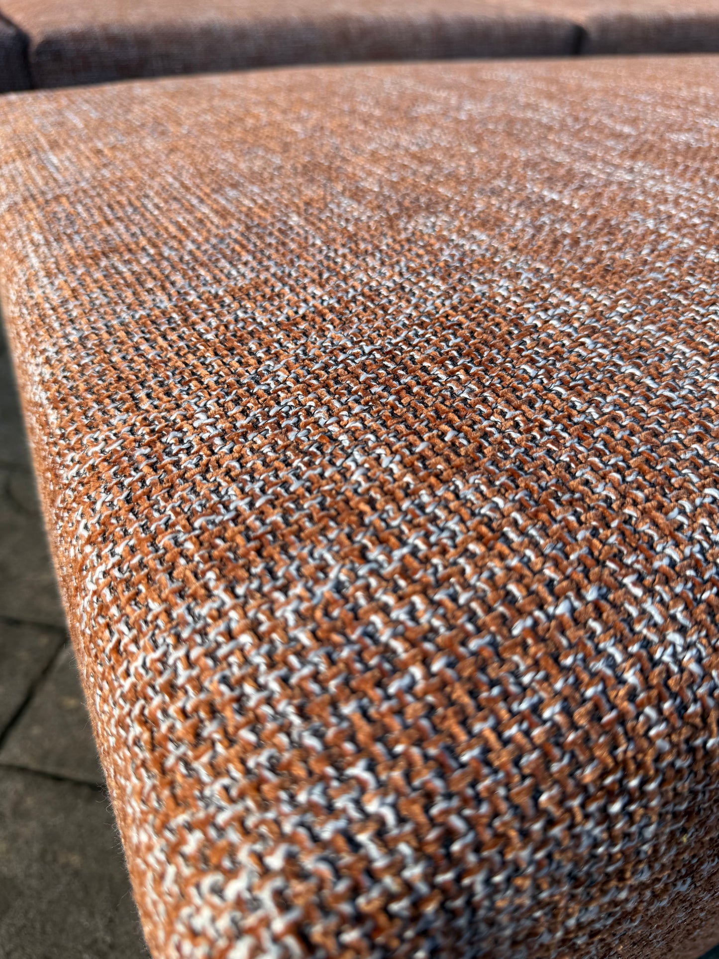 Large Terracotta Modular Sofa