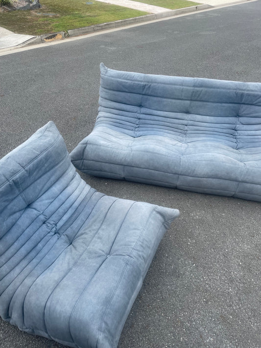Togo fireside chair and Togo large Settee without  arms