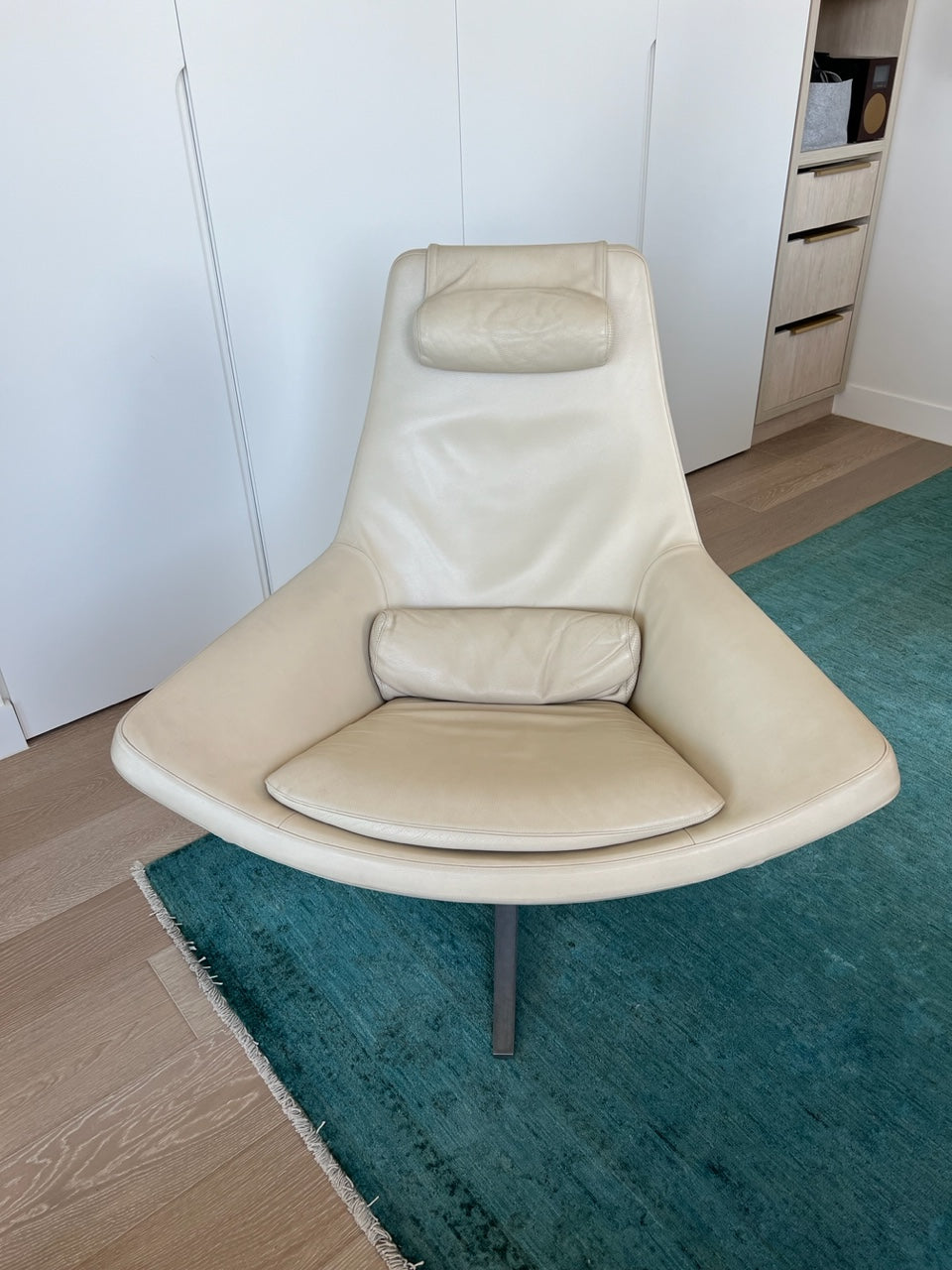 Pair of B&B Italia Metropolitan Swivel Armchairs