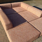 Large Terracotta Modular Sofa