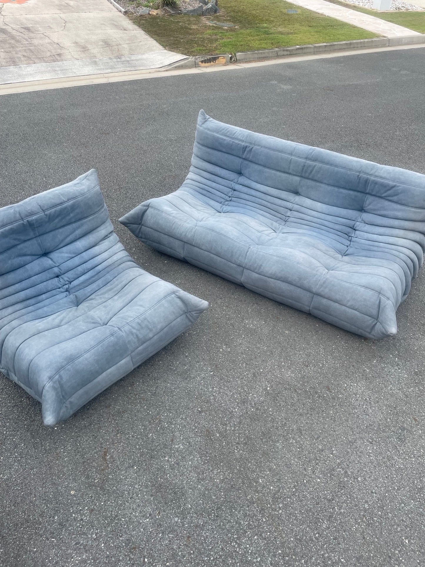 Togo fireside chair and Togo large Settee without  arms
