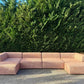 Large Terracotta Modular Sofa