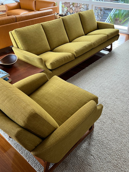 Parker Sleigh Leg Four Seater Sofa