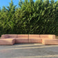 Large Terracotta Modular Sofa