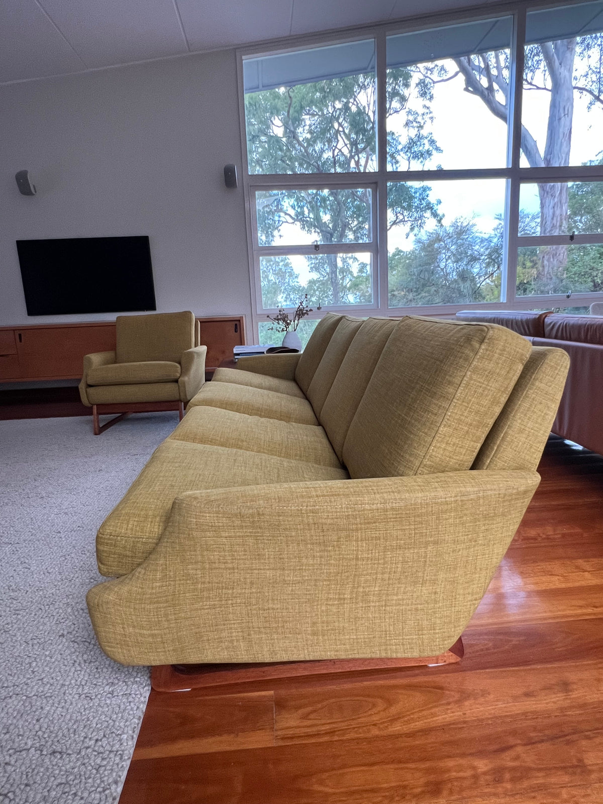 Parker Sleigh Leg Four Seater Sofa