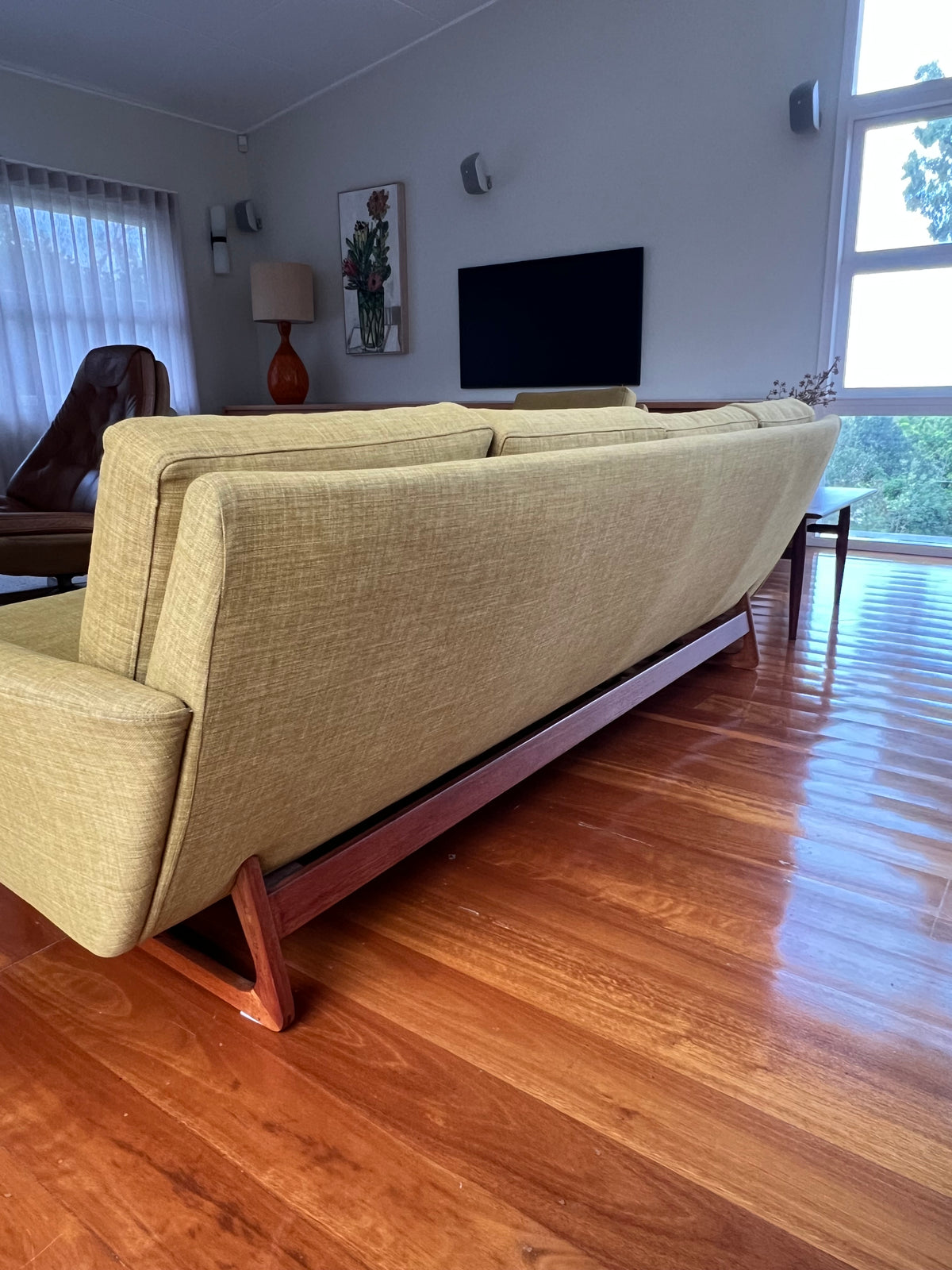 Parker Sleigh Leg Four Seater Sofa