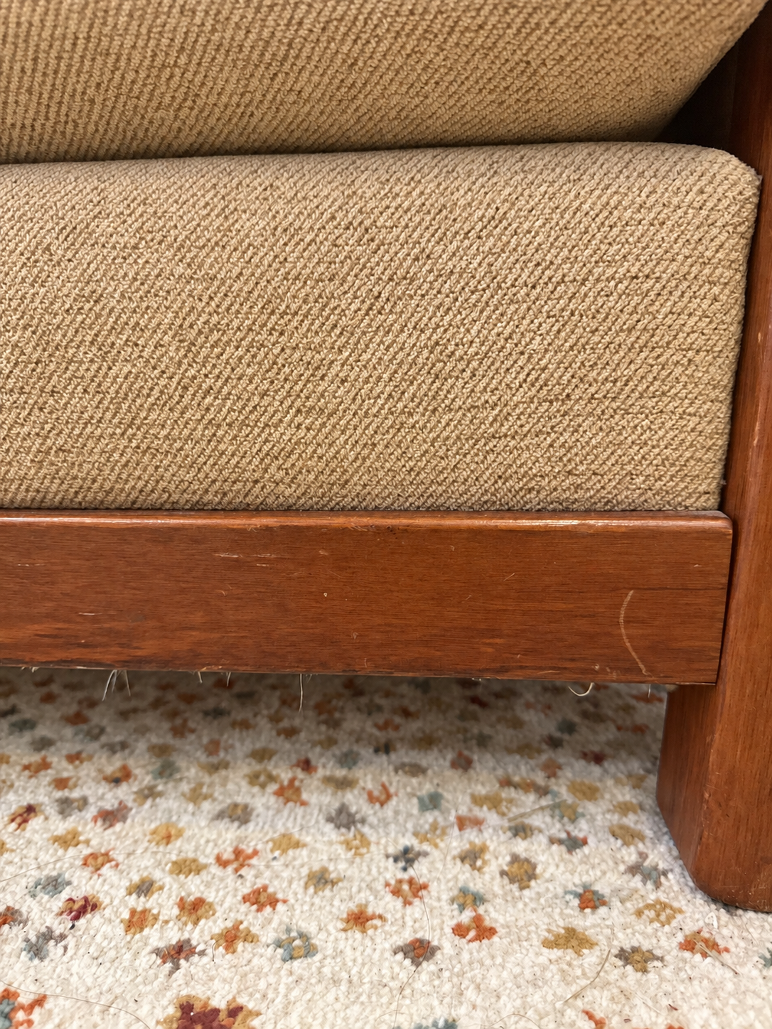 Vintage Caramel Lounge Suite — 3 Seater + Pair of Armchairs