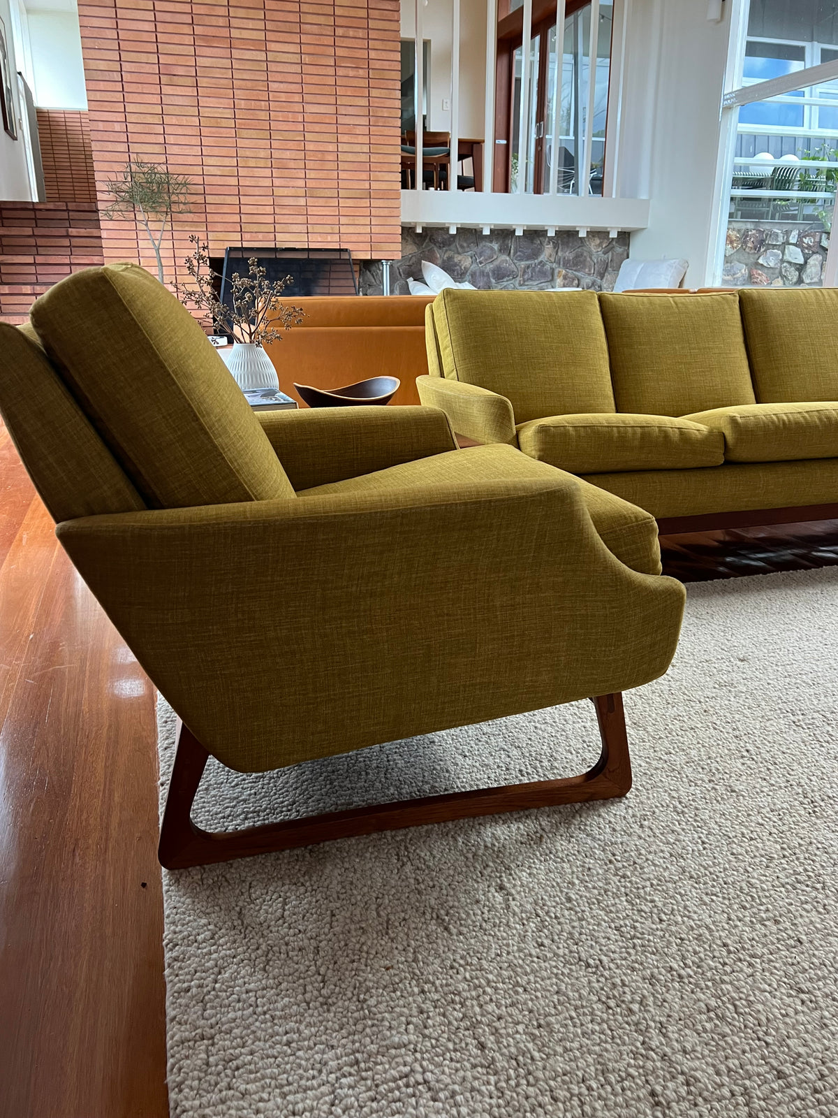 Parker Sleigh Leg Four Seater Sofa