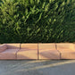 Large Terracotta Modular Sofa