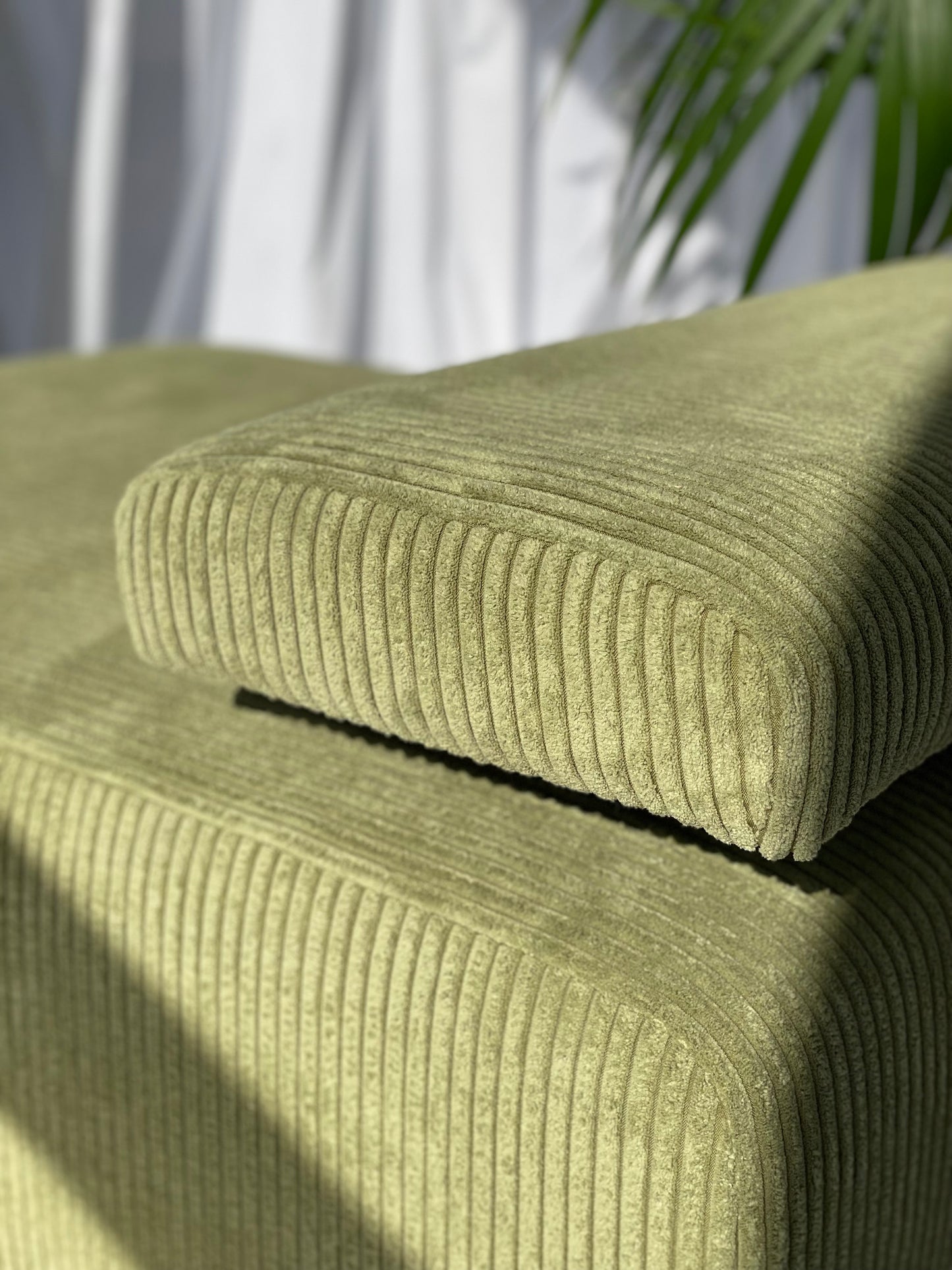 Green Modular Corduroy Sofa