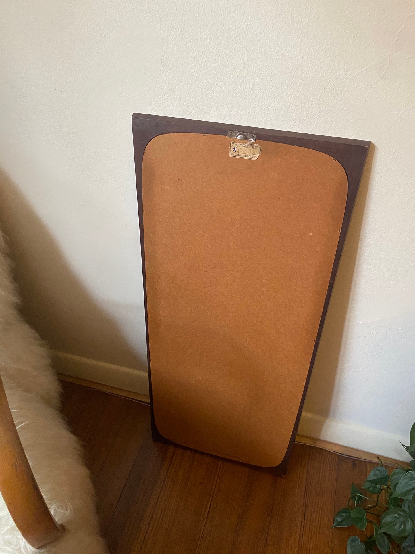 Vintage Rosewood Framed Mirror, Danish, 1960’s